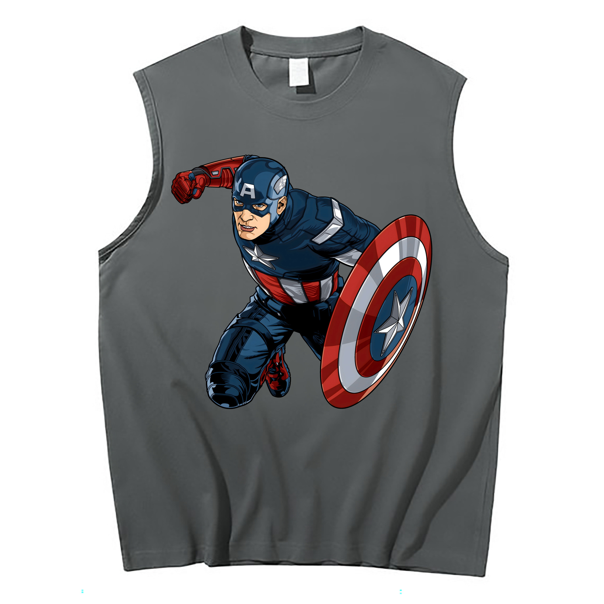 （画像用） アベンジャーズ The Avengers コットン100％タンクトップ（フロントプリント）